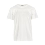 Hvid T-shirt med minimalistisk print