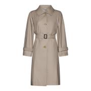 Beige Trench Coat med Taljebælte