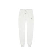 Hvide Sweatpants med Sporty Ribbed Talje