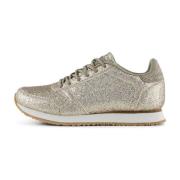 Glitter Sneaker med Fiskelæderdetaljer