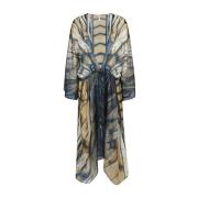 Silk Beach Cover-Up Kimono MultiColour