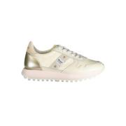 Sporty Beige Sneaker med Kontrastdetaljer