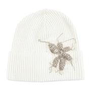 Kashmir Beanie med Monile Broderi