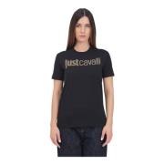 Sort Rhinestone Logo T-shirt