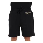 Sorte Shorts med Prikket Logo Print