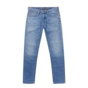 Slim Fit Blå Herre Jeans