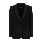 Klassisk Sort Uld Blazer