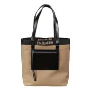 Beige Shopper Taske