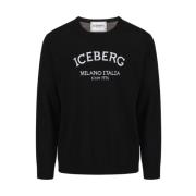 Logo Crew-neck Sweater Sort Regular Fit