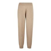 Cashmere Knit Joggers Beige