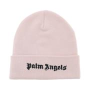 Logo Beanie Hat Cotton Knit