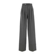 Grå Wide-Leg Pant