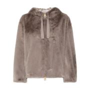 Faux-Fur Dove Grey Coat