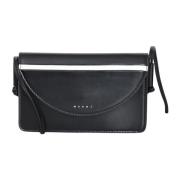 Sort Dame Pochette med Blank Finish