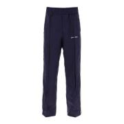 Linned joggers med side striber