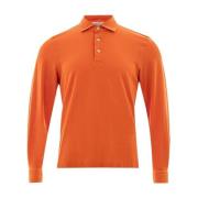 Orange Cotton Polo Shirt