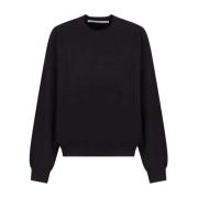 Sort Logo Præget Jumper Sweater