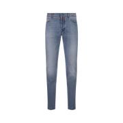 Slim Fit Blå Denim Jeans