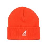 Vinter Sikkerheds Orange Ribstrikket Hat