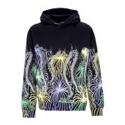 Sort Fireworks Hoodie med Tentakler