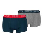 Hverdags Trunk Boxers Marineblå/Grå