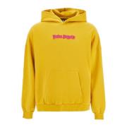 Neon-Effect Logo Hooded Sweatshirt