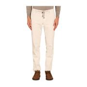 Hvid Velvet Chino Jogger Bukser