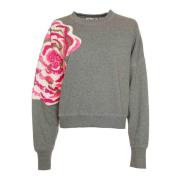 Pailletblomst Sweatshirt