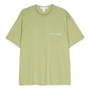 Khaki Strik T-shirt til Mænd