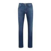 Blå Bard Stretch Slim Fit Jeans