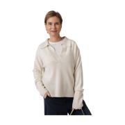 Serena Cream V-Neck Sweater