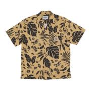 Blomsterprint Bomulds T-shirt