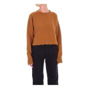 Brun Broderet Sweater