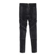 Multi-Strap Acid Wash Denim Bukser