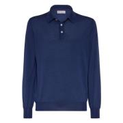 Luksus Uld Cashmere Polo Skjorte