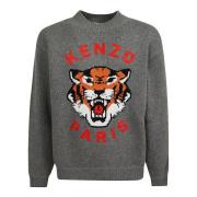 Grå Lucky Tiger Sweater AW24