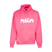 Fuchsia Børste Hoodie