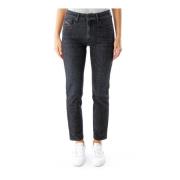 Slim Fit Mid Waist Jeans