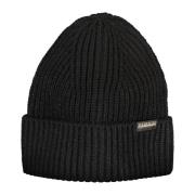 Sort Herre Beanie med Logo