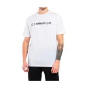 Bomulds T-shirt med Frontprint