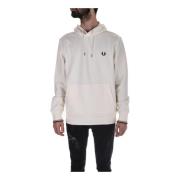 Beige Herre Hoodie med Frontlomme