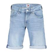 Blå Ronnie Short Jeans med Broderi