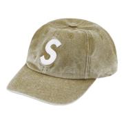 Lærred S Logo 6-Panel Hat Oliven