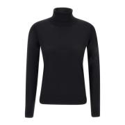 Merino Wool Turtleneck Sweater Sort