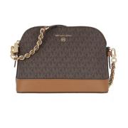 Charm Large Dome Crossbody Brown Acorn