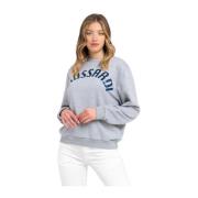 Afslappet Rund Hals Oversized Sweatshirt