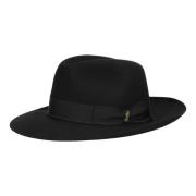 Klassisk Fedora Hat Sort