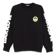 Smile Crewneck Sweatshirt Sort Bomuld