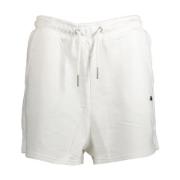 Hvid Dame Shorts med Elastisk Talje