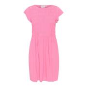 Pink Cosmos Maxi Kjole med V-Hals